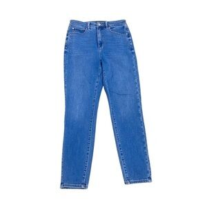Ann Taylor curvy fit stretchy mid tone mid rise skinny denim jeans size 6